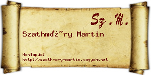 Szathmáry Martin névjegykártya
